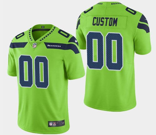 Custom Seattle Seahawks green jersey