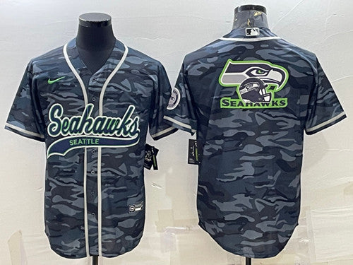 Seattle Seahawks gray Camo jersey