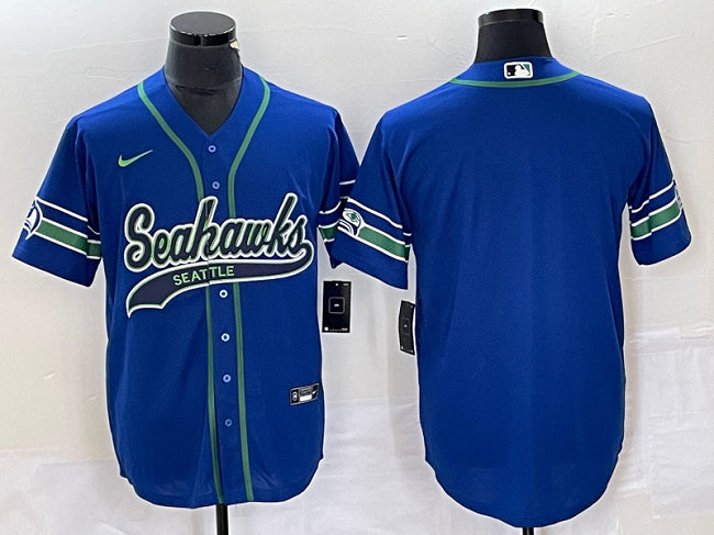 Seattle Seahawks royal Throwback jersey