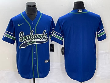 Seattle Seahawks royal Throwback jersey