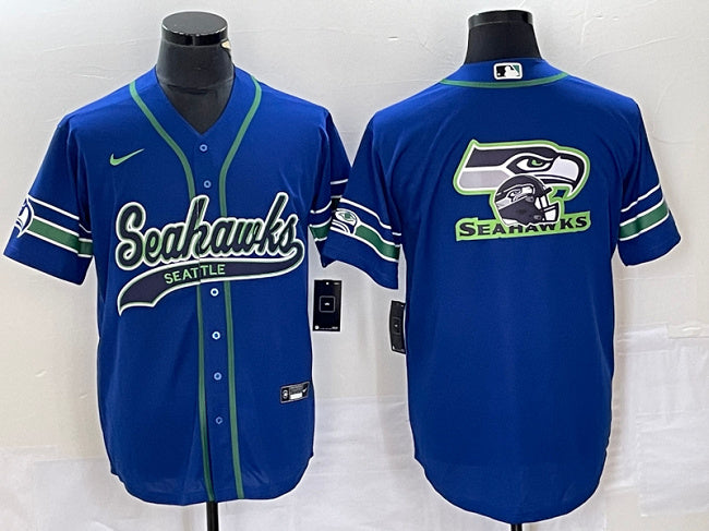 Seattle Seahawks royal Throwback jersey