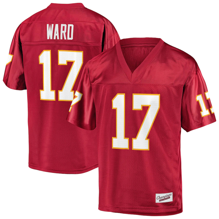 Charlie Ward Branded Champions Garnet Florida State Seminoles jersey
