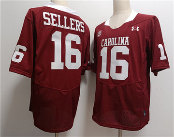 LaNorris Sellers Garnet South Carolina Gamecocks jersey