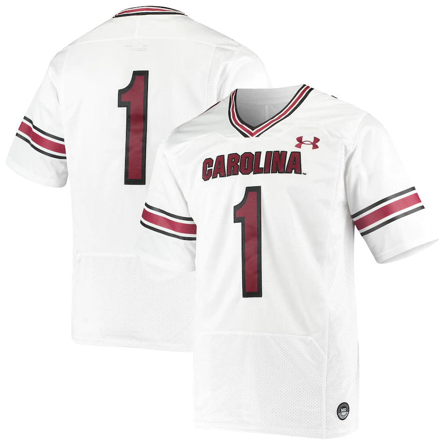 Custom South Carolina Gamecocks white jersey