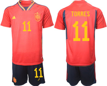 Torres Spain National Team red Home jersey