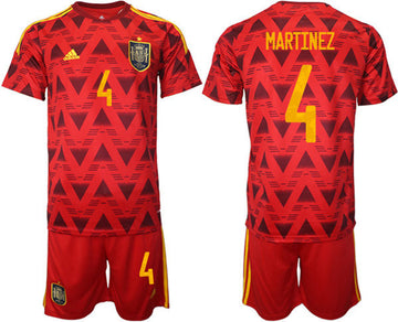 Martinez Spain National Team red Home jersey
