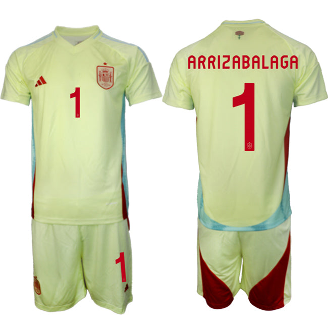 Kepa Arrizabalaga Spain National Team yellow Away jersey