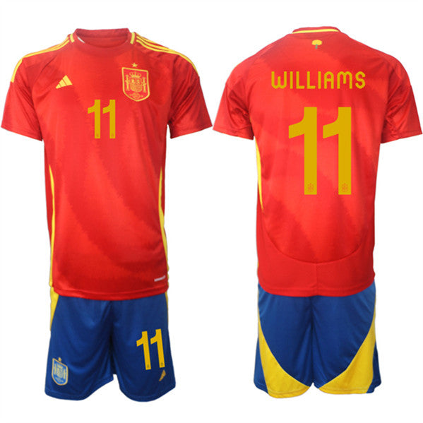 Nico Williams Spain National Team red Home jersey