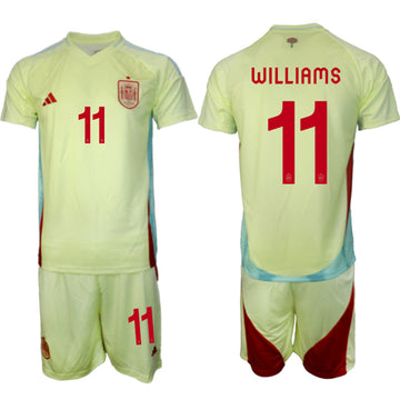 Nico Williams Spain National Team yellow Away jersey