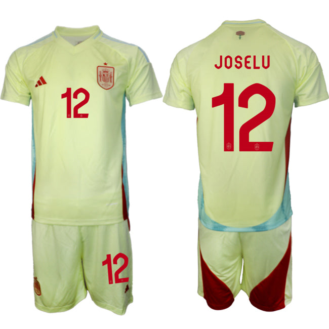 Joselu Spain National Team yellow Away jersey