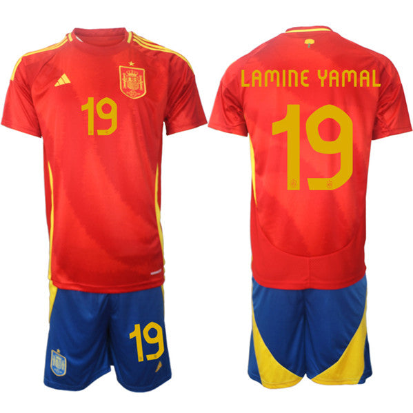 Lamine Yamal Spain National Team red Home jersey