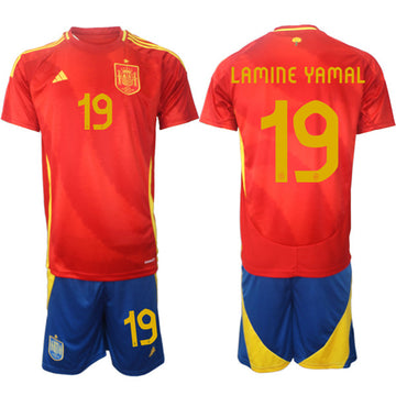 Lamine Yamal Spain National Team red Home jersey