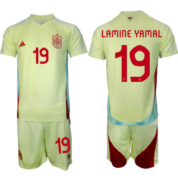 Lamine Yamal Spain National Team yellow Away jersey