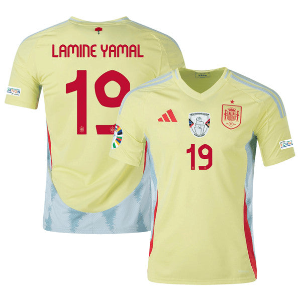 Lamine Yamal Spain National Team yellow Away jersey