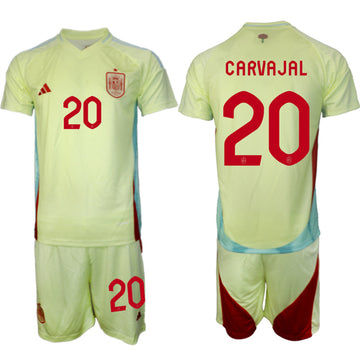 Dani Carvajal Spain National Team yellow Away jersey