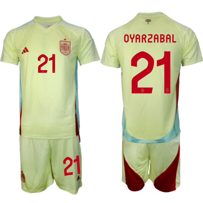 Mikel Oyarzabal Spain National Team yellow Away jersey