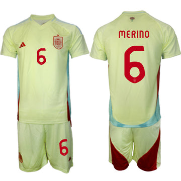 Mikel Merino Spain National Team yellow Away jersey