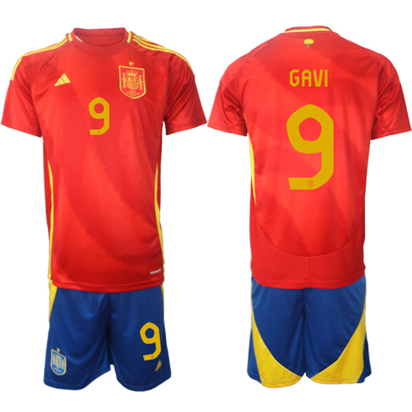 Gavi Spain National Team red Home jersey