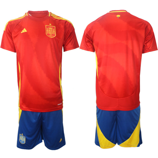 Custom Spain National Team red Home jersey