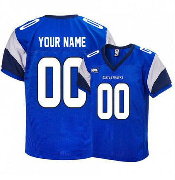 Custom blue jersey