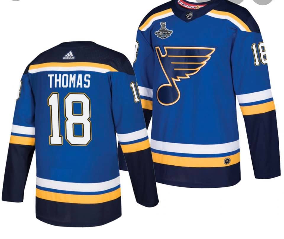 Robert Thomas St. Louis Blues blue jersey