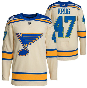 Torey Krug St. Louis Blues cream Winter Classic jersey