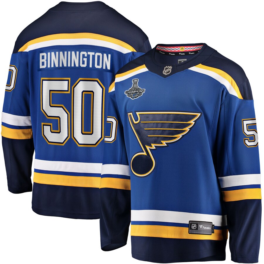 Jordan Binnington St. Louis Blues jersey