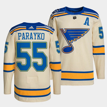 Colton Parayko St. Louis Blues cream Winter Classic jersey