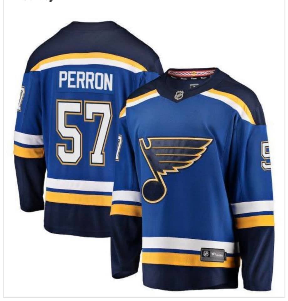 David Perron St. Louis Blues blue jersey