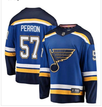 David Perron St. Louis Blues blue jersey