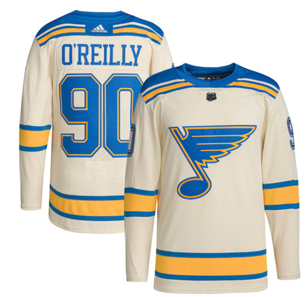 Ryan O'Reilly St. Louis Blues cream Winter Classic jersey