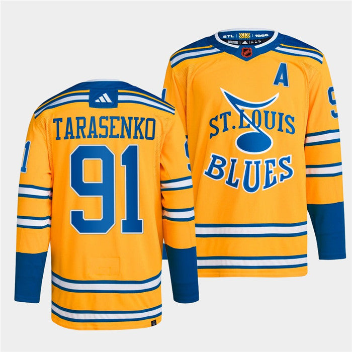Vladimir Tarasenko St. Louis Blues yellow Reverse Retro jersey