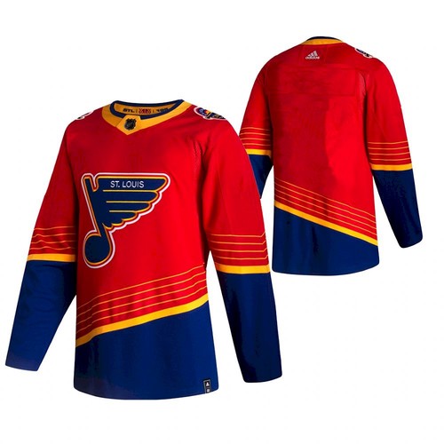 Custom St. Louis Blues red Reverse Retro jersey