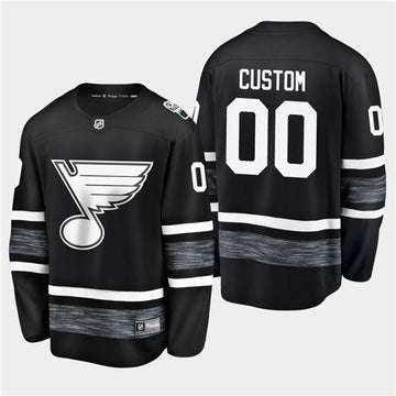 Custom St. Louis Blues black All-Star jersey
