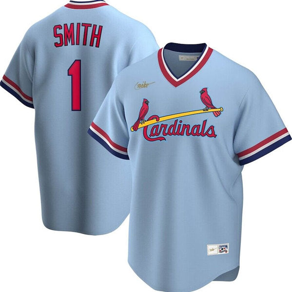 Ozzie Smith St. Louis Cardinals blue jersey