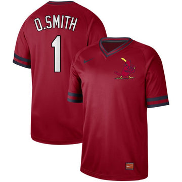 Ozzie Smith St. Louis Cardinals red Legend jersey