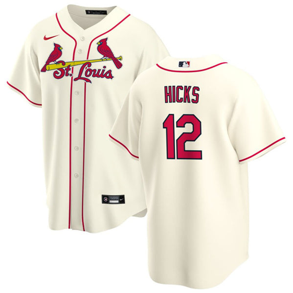 Jordan Hicks St. Louis Cardinals cream jersey