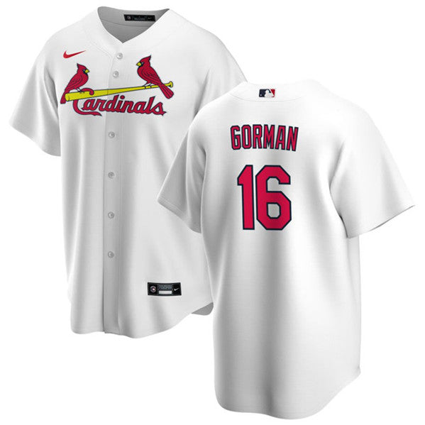 Nolan Gorman St. Louis Cardinals white jersey
