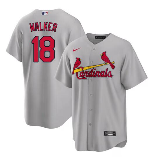 Jordan Walker St. Louis Cardinals grey jersey