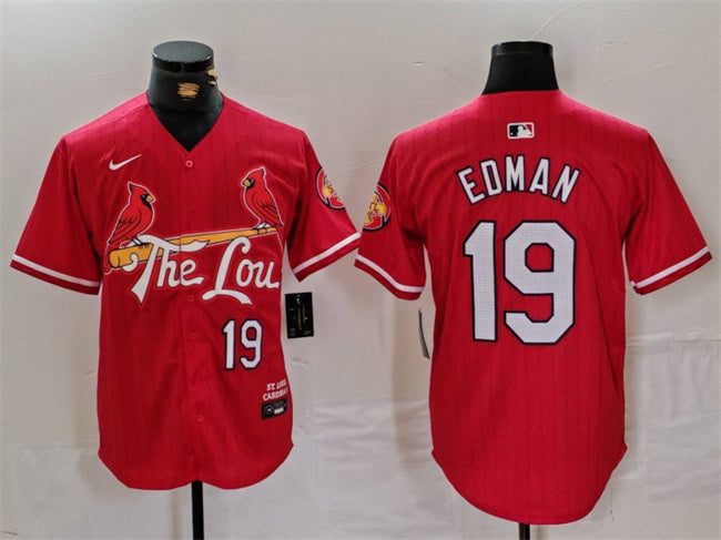 Tommy Edman St. Louis Cardinals red City Connect jersey