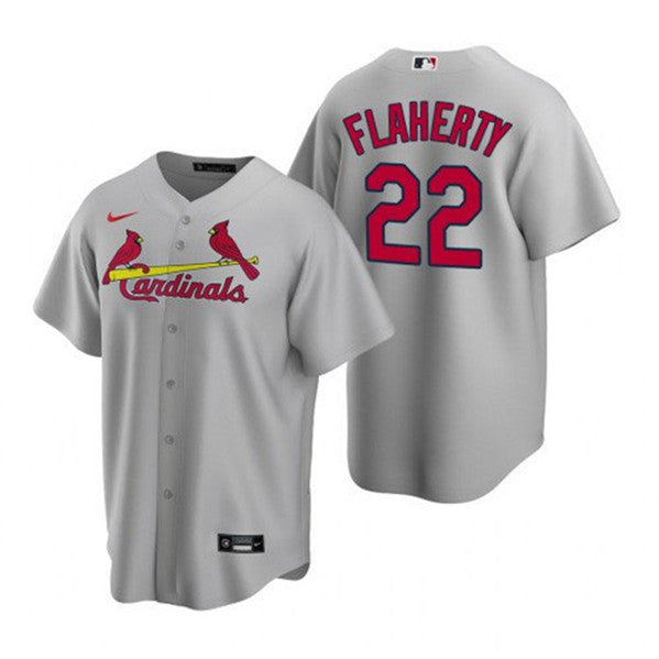 Jack Flaherty St. Louis Cardinals gray jersey