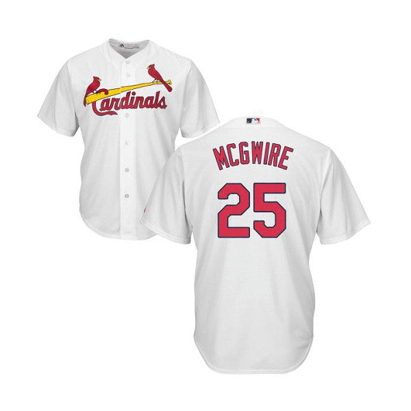 Mark McGwire St. Louis Cardinals white jersey