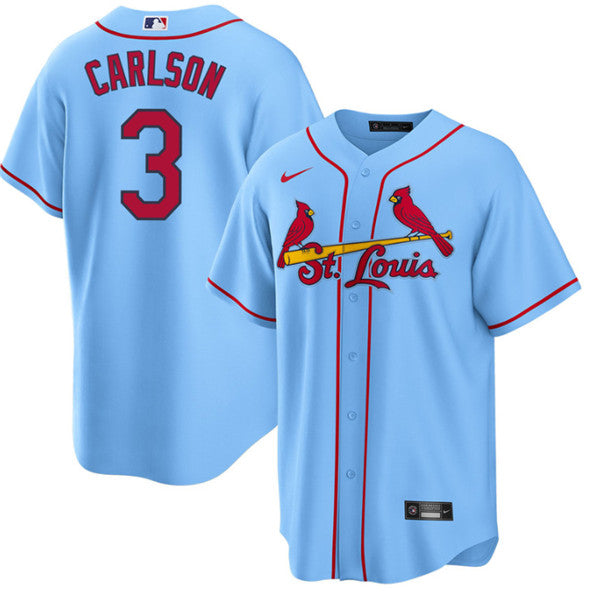 Dylan Carlson St. Louis Cardinals blue jersey