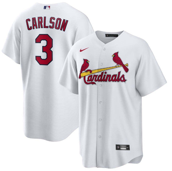 Dylan Carlson St. Louis Cardinals white jersey