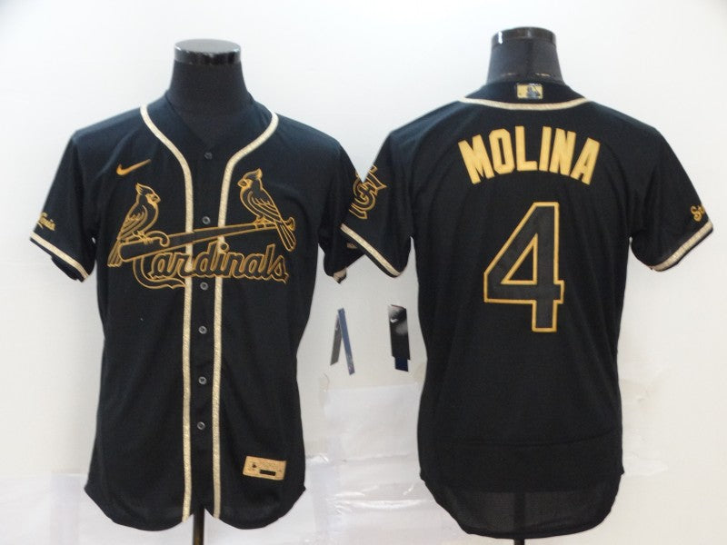 Yadier Molina St. Louis Cardinals black jersey