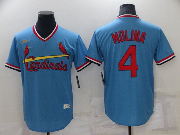 Yadier Molina St. Louis Cardinals blue jersey