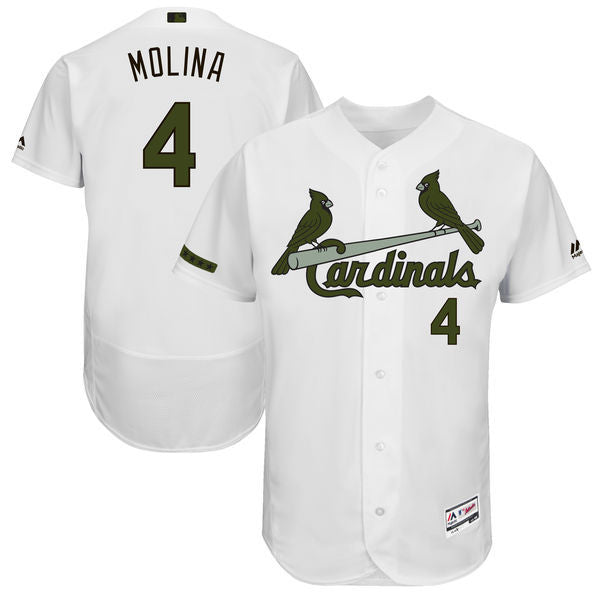 Yadier Molina Majestic St. Louis Cardinals white Authentic jersey