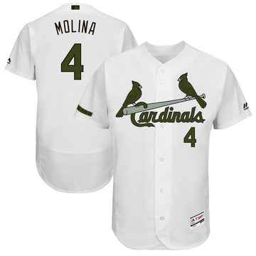 Yadier Molina Majestic St. Louis Cardinals white Authentic jersey