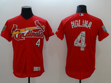 Yadier Molina St. Louis Cardinals red jersey