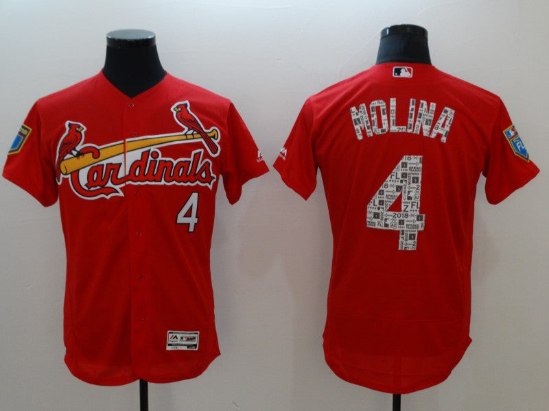 Yadier Molina St. Louis Cardinals red jersey